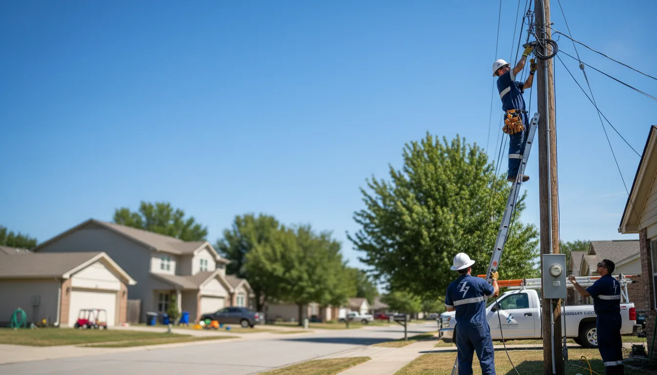 Residential electrician providing installation services in Scottown, OH